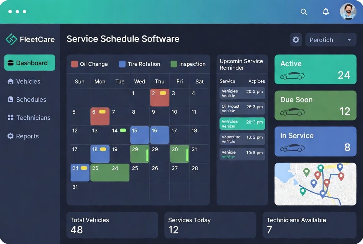 Service Schedule Software