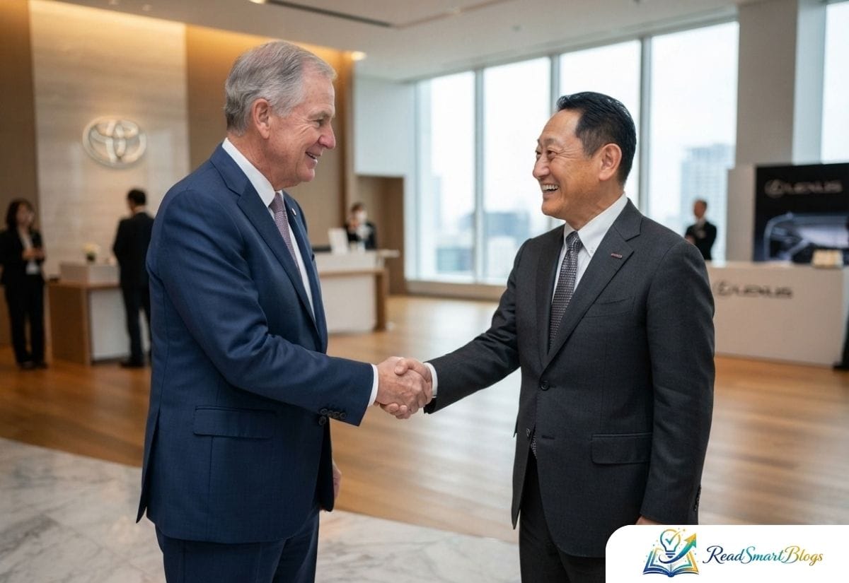 Richard Peery and Akio Toyoda